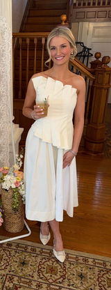 White Midi Dress Photo 0