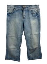 BKE Denim Light Wash Distressed Cropped Straight Leg Jeans Size 10 Photo 0