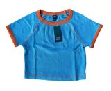 NWT Blue and Orange Knit Crop Top 🔥 Photo 0