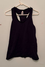 Athleta Racerback Tank Top Navy Blue Large Athletic Gym Workout Athleisure Photo 0