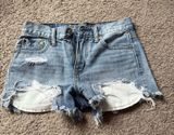 Light American Eagle Wash Jean Shorts Photo 0