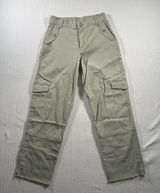Crosby Womens Size 2 Cargo Pants Khaki Utility Straight Leg Raw Hem NWt Photo 0