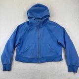 Lululemon Scuba Oversized Full Zip Hoodie Blue Women M/L Fleece Jacket Photo 0