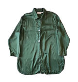 Vintage Victoria’s Secret Gold Label Silk Pajama Shirt Emerald Green Loungewear Photo 0