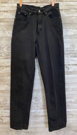 Vintage L.L. Bean Womens 6 M/Tall Jeans‎ Black Classic Fit Straight Leg Stretch Photo 0