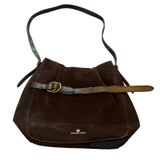 Michael Kors Black Suede Leather Tote Bag Gold Hardware Crossbody Large Rare Photo 0