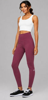 Alo Yoga High-Waist Airbrush Legging Burgundy Small 28.5" Inseam Activewear Yoga Photo 0