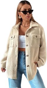 White Sherpa Jacket Photo 0