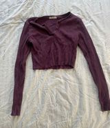 Women Size Small Long Sleeve Crop Top Photo 0