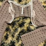 Urban Outfitters Lace Trim Knit Shrug Photo 0