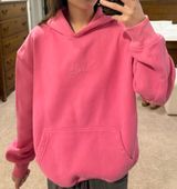 Right On The Line Hoodie Pink White Fox Boutique S/M Photo 0