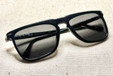 Persol PO3225S 95/31 Black Rectangle Sunglasses Handmade in Italy Photo 0