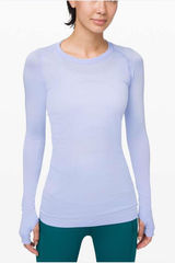 Lululemon Swiftly Tech Long-Sleeve Shirt 2.0 Hip Length Light Powder Blue 6 Photo 0