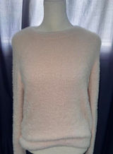 Aritzia Sunday Best Kitten Sweater Light Pink Size Medium NWOT Photo 0