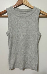 Abercrombie & Fitch Light Gray Ribbed Tank Top Size XS A&F Essentials Photo 0