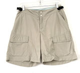 Patagonia Womens Hiking Cargo Shorts Tan‎ Khaki Size Small Adjustable Waist 8in Photo 0