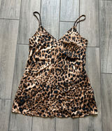 Nasty Gal Leopard Print Mini Slip Dress - Black & Brown Photo 0