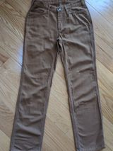 Carhartt SALES SAMPLE Womens Sz 4 Brown Canvas Carpenter Work Pants Pima Nylon Photo 0