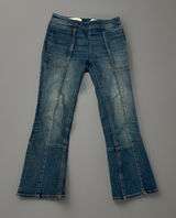 Pilcro Flare Leg Jeans Patchwork Pockets High‎ Rise Denim Size 26 Photo 0