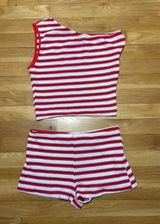 Red and White Striped Set Photo 0
