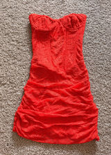 Generation Outcast Clothing NWT Red Corset Mini Dress Photo 0