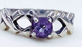 Sterling silver and Amethyst ring size 7 Photo 0