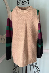 Urban Renewal Small Sweater Color Block Grungey‎ Y2K Fisherman Photo 0
