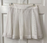 Banana Republic Mesh Eyelet Skirt Sz 4 Flare Preppy‎ Chic Coastal Classic Summer Photo 0