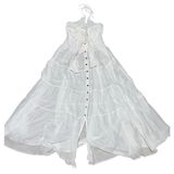 Free People A Little Extra Endless Summer Halter Maxi Dress Ivory Size Medium Photo 0