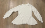Francesca's White Knitted Sweater  Photo 0