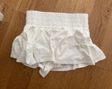 White Free People Get Your Flirt On Shorts Photo 0