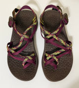 Chacos Z/Cloud X2 Women Strappy Sandals Vibram Sole Purple Maroon Multi Size 7 Photo 0