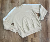 PINK | Victoria's Secret | Cream‎ White Crewneck Pullover Sweatshirt, Size M Photo 0