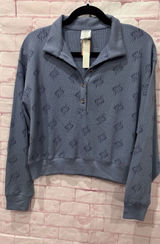 Victorias Secret Pink blue‎ long sleeve pijama top size large Photo 0
