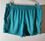 Columbia Women's Size XL 5" Inseam Teal Blue-Green Pull-On Elastic Waist Shorts Photo 0