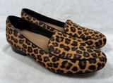 Clarks Unstructured Women Leopard Print Calf Hair Loafers Brown Black 8 Photo 0