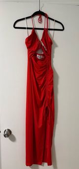 NWT Hello Molly Red Ruched Dress Size S Photo 0