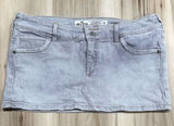 Hollister Y2K Grey Micro Mini Denim Skirt Women’s 7 Photo 0