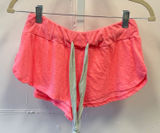 Eberjey Neon Pink Heathered Lounge Shorts Small Drawstring Dolphin Hem Sleepwear Photo 0