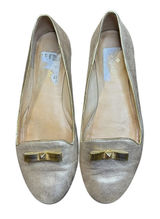 Kate Spade Shoes Womens Size 7.5 Gold Leather Bow Loafer Flats Slip On Casual Photo 0