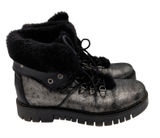 Pajar Penny Snow Boots Canada Waterproof Metallic Silver Faux Fur Winter‎ 38 7.5 Photo 0