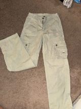 American Eagle light green-creme cargo pants Photo 0