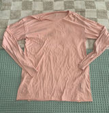 Alo Lightweight‎ Long-Sleeve Crewneck Top - Blush Pink Photo 0