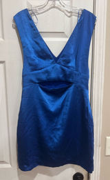 Endless Rose Blue Mini Formal Dress Photo 0