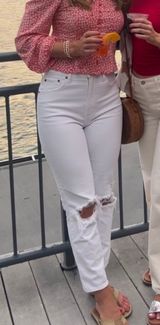 Abercrombie Curve Love Jeans Straight High-Rise white Photo 0