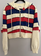 Free People We The Free Ry Zip Thru Jacket Hoodie Americana Women's Size XS Photo 0