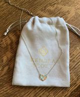 Kendra Scott gold iridescent heart Necklace Photo 0