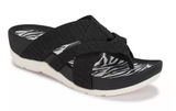 BARETRAPS | Women's Black White Agatha Zebra Striped Slide‎ Sandals, Size 6 Photo 0