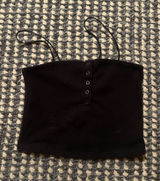 Aeropostale black ribbed crop top Photo 0