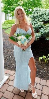 Windsor Formal Dress Long Sequin blue Photo 0